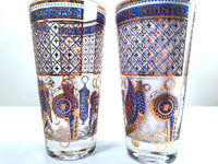 Load image into Gallery viewer, Georges Briard Signed Mid-Century Tapered Wet Your Whistle Highball Glasses (Set of 2)
