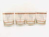 Load image into Gallery viewer, Culver Signed Mid-Century 22-Karat Gold Devon Double Old Fashion Glasses (Set of 4)
