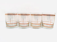Load image into Gallery viewer, Culver Signed Mid-Century 22-Karat Gold Devon Double Old Fashion Glasses (Set of 4)
