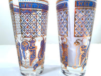 Load image into Gallery viewer, Georges Briard Signed Mid-Century Tapered Wet Your Whistle Highball Glasses (Set of 2)
