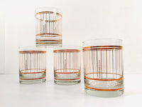 Load image into Gallery viewer, Culver Signed Mid-Century 22-Karat Gold Devon Double Old Fashion Glasses (Set of 4)
