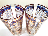 Load image into Gallery viewer, Georges Briard Signed Mid-Century Tapered Wet Your Whistle Highball Glasses (Set of 2)
