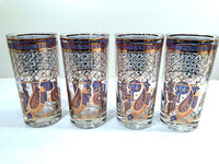 Load image into Gallery viewer, Georges Briard Signed Mid-Century Wet Your Whistle Highball Glasses (Set of 4)
