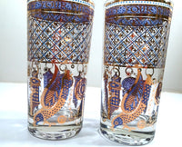 Load image into Gallery viewer, Georges Briard Signed Mid-Century Wet Your Whistle Highball Glasses (Set of 4)
