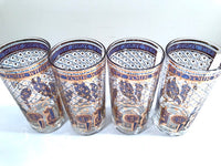 Load image into Gallery viewer, Georges Briard Signed Mid-Century Wet Your Whistle Highball Glasses (Set of 4)
