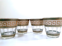 Load image into Gallery viewer, Culver Mid-Century Greek Key Old Fashion Glasses (Set of 4)

