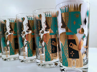 Load image into Gallery viewer, Georges Briard Signed Mid-Century It&#39;s In The Cards Glasses (Set of 6)
