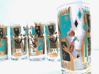 Load image into Gallery viewer, Georges Briard Signed Mid-Century It&#39;s In The Cards Glasses (Set of 6)
