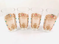 Load image into Gallery viewer, Culver Signed Mid-Century 22-Karat Gold Peacock Highball Glasses (Set of 4)
