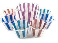 Load image into Gallery viewer, Libbey Festive Striped 7-piece Cocktail Set
