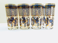 Load image into Gallery viewer, Georges Briard Signed Mid-Century Wet Your Whistle Highball Glasses (Set of 4)
