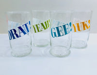 Load image into Gallery viewer, Brockway Vintage Retro Super Slang Glasses (Set of 8)
