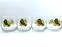 Load image into Gallery viewer, Vintage Frog Roly Poly Glasses (Set of 4)
