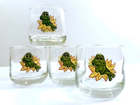 Load image into Gallery viewer, Vintage Frog Roly Poly Glasses (Set of 4)
