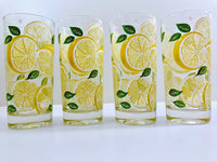 Load image into Gallery viewer, Culver Signed Mid-Century Lemon Highball Glasses (Set of 4)
