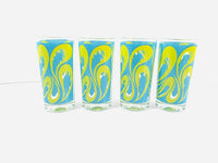 Load image into Gallery viewer, Colonial Can Company Psychedelic Retro Waves Glasses (Set of 4)
