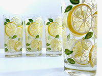 Load image into Gallery viewer, Culver Signed Mid-Century Lemon Highball Glasses (Set of 4)

