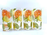 Load image into Gallery viewer, Culver Signed Mid-Century Citrus Highball Glasses (Set of 4)
