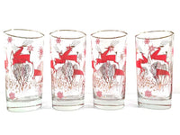 Load image into Gallery viewer, Libbey Mid-Century Reindeer Highball Glasses (Set of 4)
