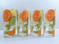Load image into Gallery viewer, Culver Signed Mid-Century Citrus Highball Glasses (Set of 4)
