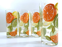 Load image into Gallery viewer, Culver Signed Mid-Century Citrus Highball Glasses (Set of 4)
