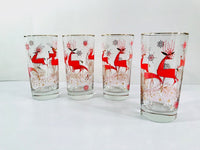 Load image into Gallery viewer, Libbey Mid-Century Reindeer Highball Glasses (Set of 4)
