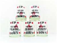 Load image into Gallery viewer, Vintage Flammable Liquid Double Old Fashion Glasses (Set of 5)
