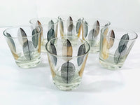 Load image into Gallery viewer, Meth Signed Mid-Century Modern Leaf Glasses (Set of 6)
