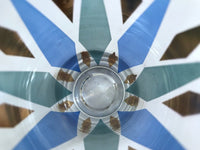 Load image into Gallery viewer, Mid-Century Blue, Green, Gold Harlequin 6-Piece Cocktail Set
