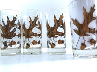 Load image into Gallery viewer, Mid-Century 22-Karat Gold Oak Leaf and Acorn Glasses (Set of 4)
