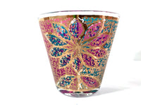 Load image into Gallery viewer, Georges Briard Signed Mid-Century Stained Glass Poinsettia Glasses (Set of 4)
