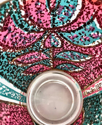 Load image into Gallery viewer, Georges Briard Signed Mid-Century Stained Glass Poinsettia Glasses (Set of 4)
