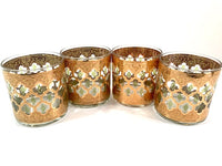 Load image into Gallery viewer, Culver Mid-Century Valencia Green &amp; 22-Karat Gold Old Fashion Glasses (Set of 4)
