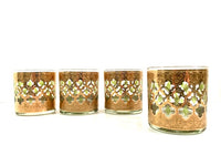Load image into Gallery viewer, Culver Mid-Century Valencia Green &amp; 22-Karat Gold Old Fashion Glasses (Set of 4)
