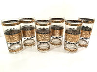 Load image into Gallery viewer, Culver Signed Mid-Century 22-Karat Gold Samoa Glasses (Set of 6)
