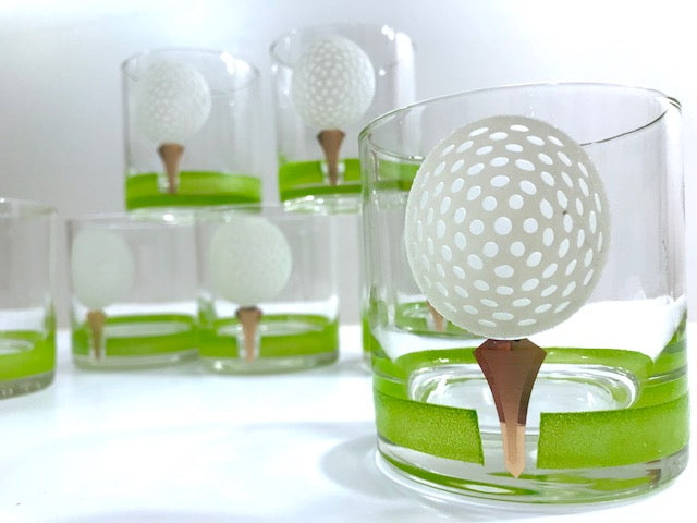 Giant Golf Ball Glasses (Set of 7)
