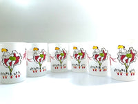 Load image into Gallery viewer, Gay Fad Can Can Girls Bottoms Up Mid-Century Glasses (Set of 6)
