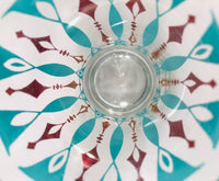 Load image into Gallery viewer, Mid-Century 22-Karat Gold and Turquoise Glasses (Set of 6)
