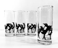 Load image into Gallery viewer, Panache Signed Mid-Century Penguin Highball Glasses (Set of 4)
