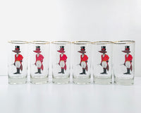 Load image into Gallery viewer, Mid-Century Fox Hunting Glasses (Set of 6)
