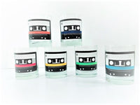 Load image into Gallery viewer, Uncommon Good Retro Mixtape Double Old Fashion Glasses (Set of 6)
