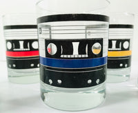 Load image into Gallery viewer, Uncommon Good Retro Mixtape Double Old Fashion Glasses (Set of 6)
