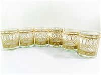 Load image into Gallery viewer, Georges Briard Signed Antique Lace Double Old Fashion Glasses (Set of 6)
