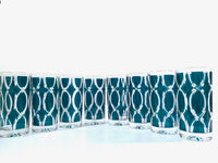Load image into Gallery viewer, Vogue Crystal Glass Company Mid-Century Green and White Glasses (Set of 8)
