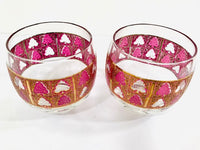 Load image into Gallery viewer, Culver - Signed Mid-Century 22 Karat Gold and Amethyst Roly Poly Glasses (Set of 2)
