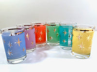 Load image into Gallery viewer, Bartlett Collins Mid-Century North Star Juice Cocktail Glasses (Set of 6)
