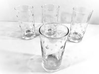 Load image into Gallery viewer, Vintage Etched Dot Highball Glasses (Set of 4)
