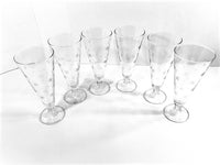 Load image into Gallery viewer, Vintage Etched Dot Pilsner - Champagne Glasses (Set of 6)
