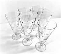 Load image into Gallery viewer, Vintage Etched Dot Pilsner - Champagne Glasses (Set of 6)

