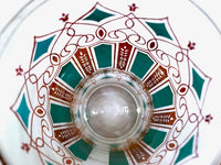 Load image into Gallery viewer, Mid-Century Green, Turquoise and 22-Karat Gold Highball Glasses (Set of 6)
